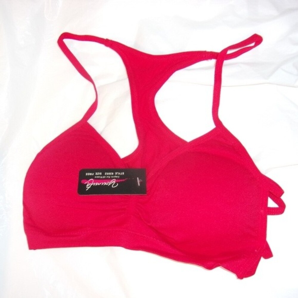 Youmita Red Racerback Bralette NWT - Picture 3 of 9